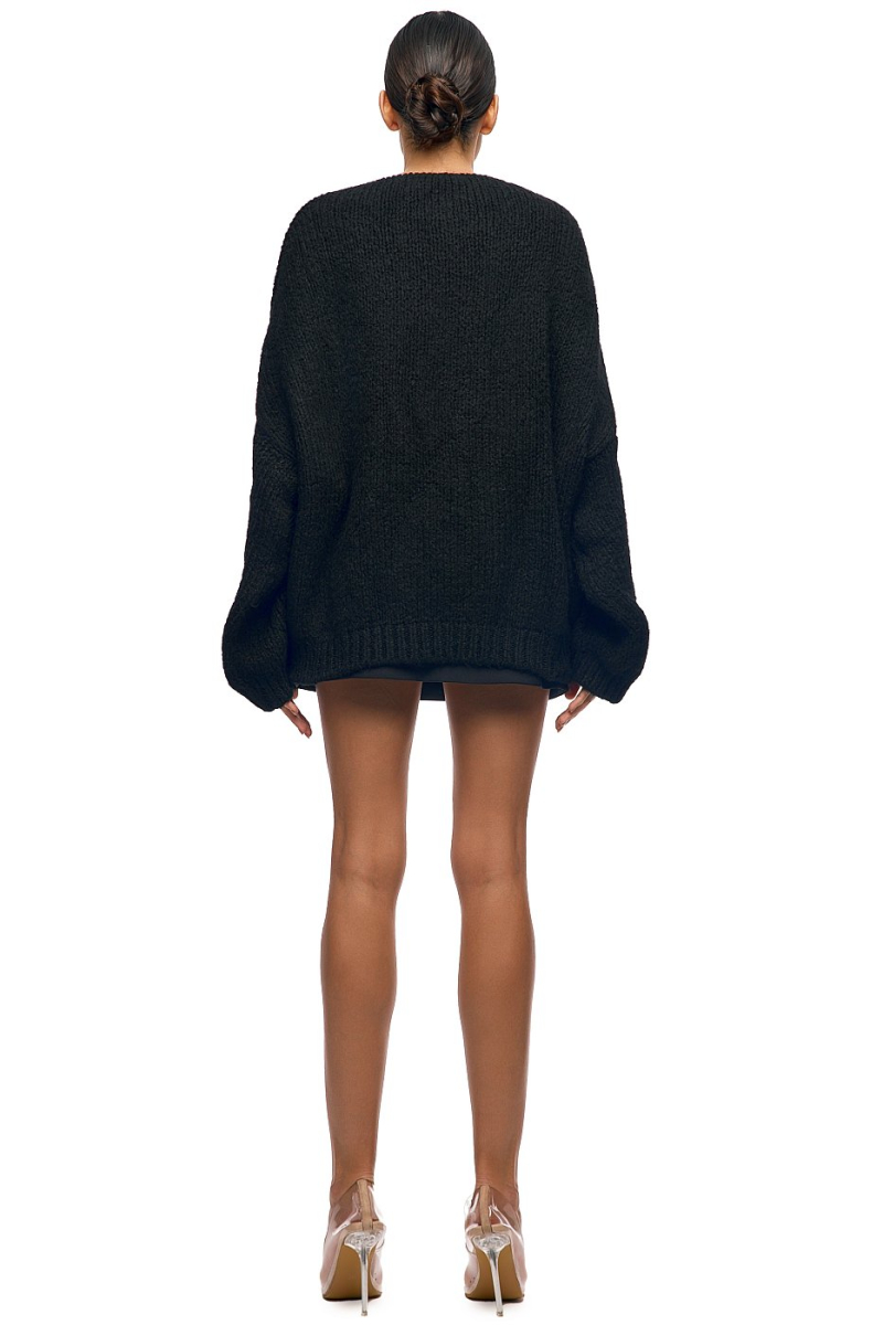 15728 Джемпер оверсайз SODAMODA, цвет: Черный, 15728 купить онлайн