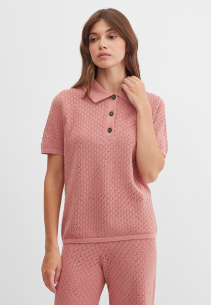 Ажурное поло из хлопка