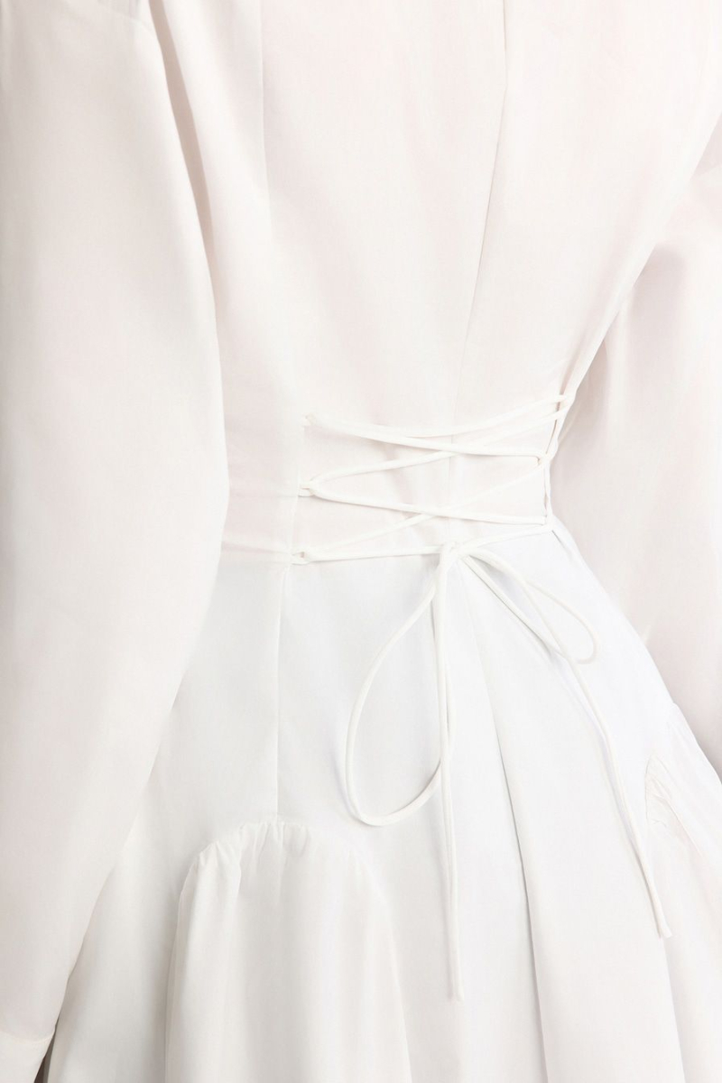 Платье из смесового хлопка TOPTOP, цвет: белый, TT.012.18304.100 купить онлайн