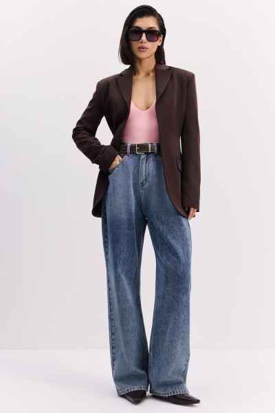 Боди из смесовой вискозы TOPTOP, цвет: розовый, TT.023.16908.300 купить онлайн