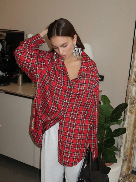 Рубашка "OLD SCHOOL" MIARTLAND, цвет: красный, НФ-00000107 купить онлайн