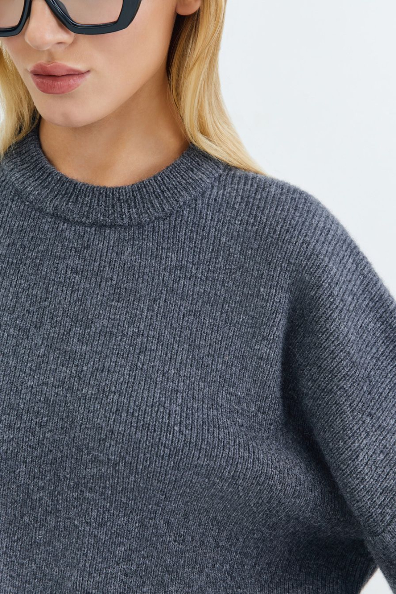 Джемпер из 100% шерсти TOPTOP, цвет: серый, TTS.050.15644.800 купить онлайн