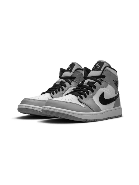 Кроссовки Nike Air Jordan 1 Mid Light Smoke shvetsov store, цвет: grey 554724-092 купить онлайн