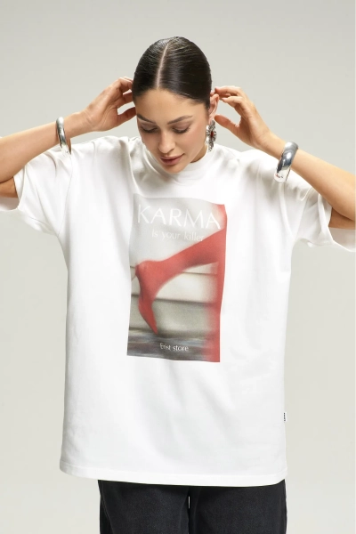 Футболка KARMA NEW White Erist store, цвет: белый, НФ-00002914 купить онлайн