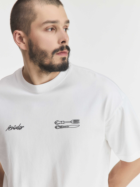 Футболка T-Shirt "Le bon départ" Brûler d'Amour, цвет: WHITE, BR202506DE01WHI00 купить онлайн