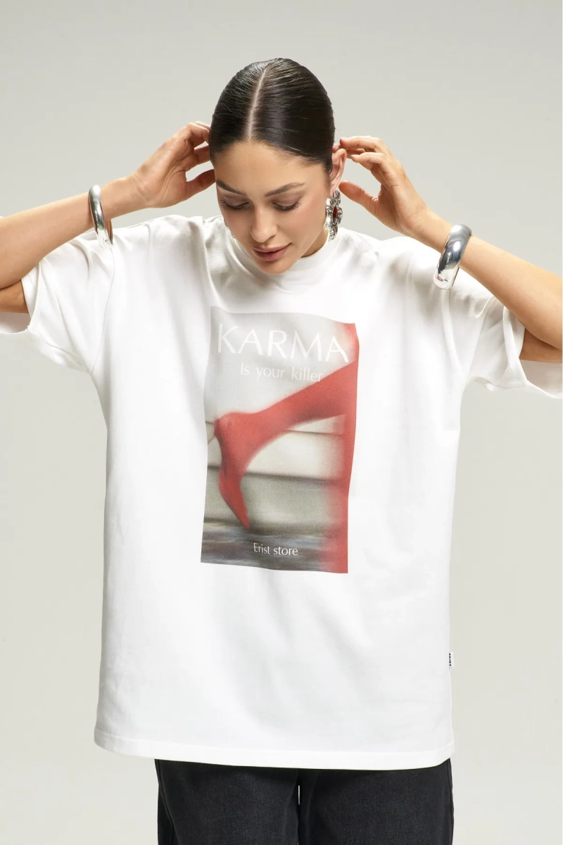 Футболка KARMA NEW White Erist store, цвет: белый, НФ-00002914 купить онлайн