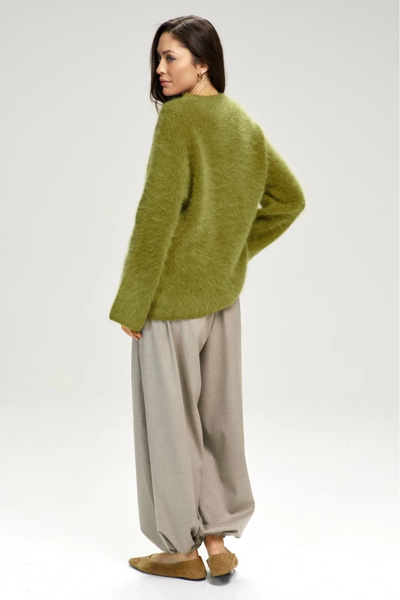 Джемпер из ангоры Olive Erist store, цвет: зеленый, НФ-00003139 купить онлайн