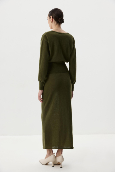 Кардиган на запах Charmstore, цвет: хаки, 305-53785-779 купить онлайн