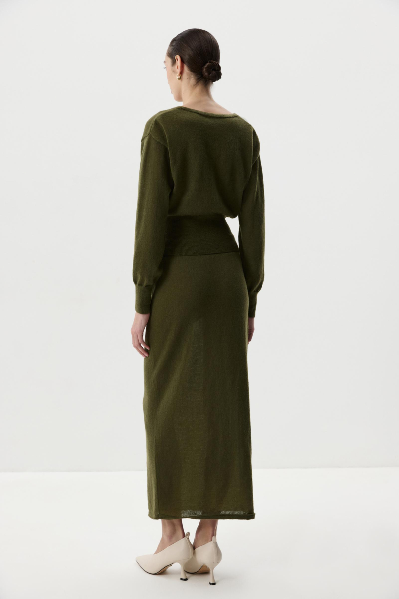 Кардиган на запах Charmstore, цвет: хаки, 305-53785-779 купить онлайн