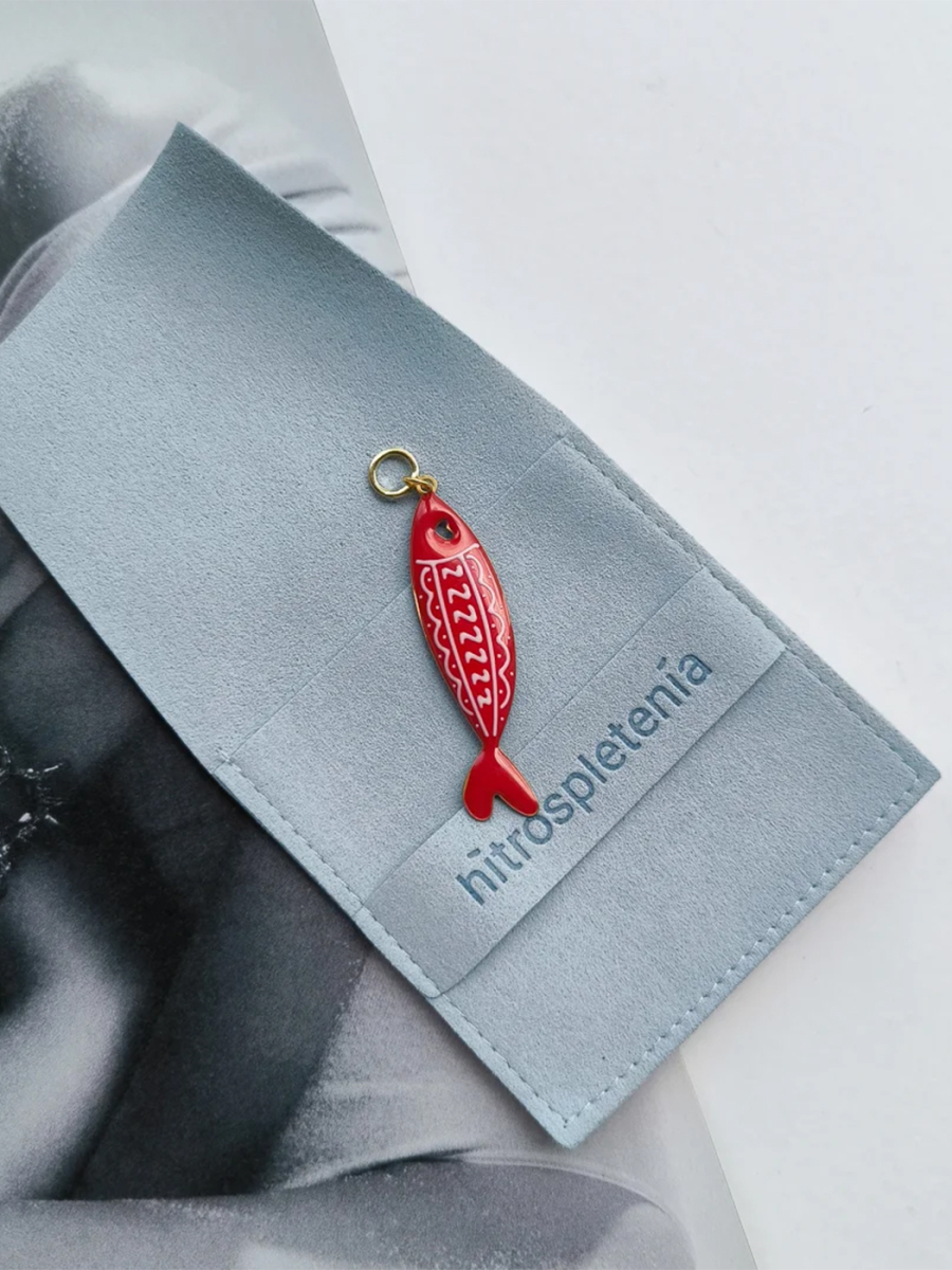 Моносерьга DREAM FISH "RED"