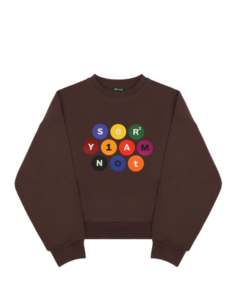 Свитшот SNOOKER SORRY, I’M NOT, цвет: коричневый,  купить онлайн