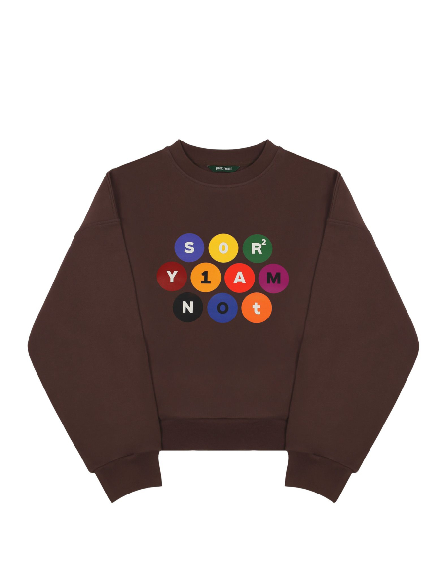 Свитшот SNOOKER SORRY, I’M NOT, цвет: коричневый,  купить онлайн