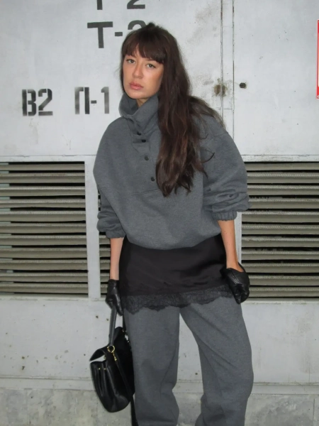 Свитшот PACE marte, цвет: темный меланж,  купить онлайн