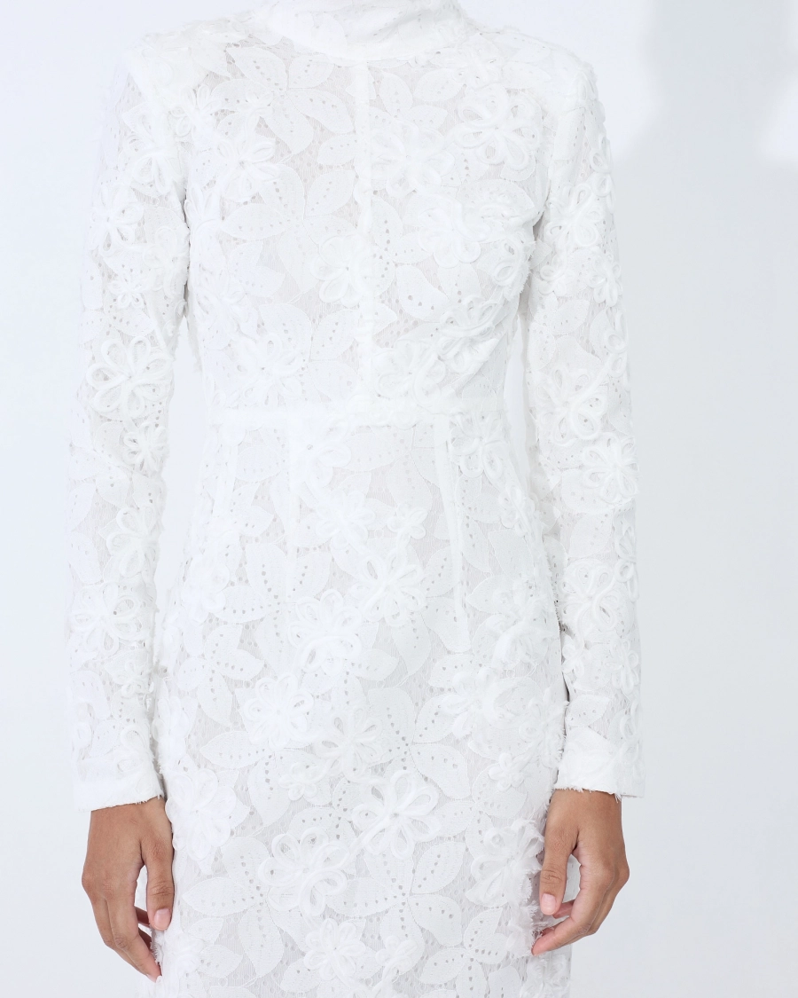 Платье-макси с открытой спиной КРУЖЕВА ASIA ST 71, цвет: белый, Ast71.dress-laces-maxi-wh купить онлайн