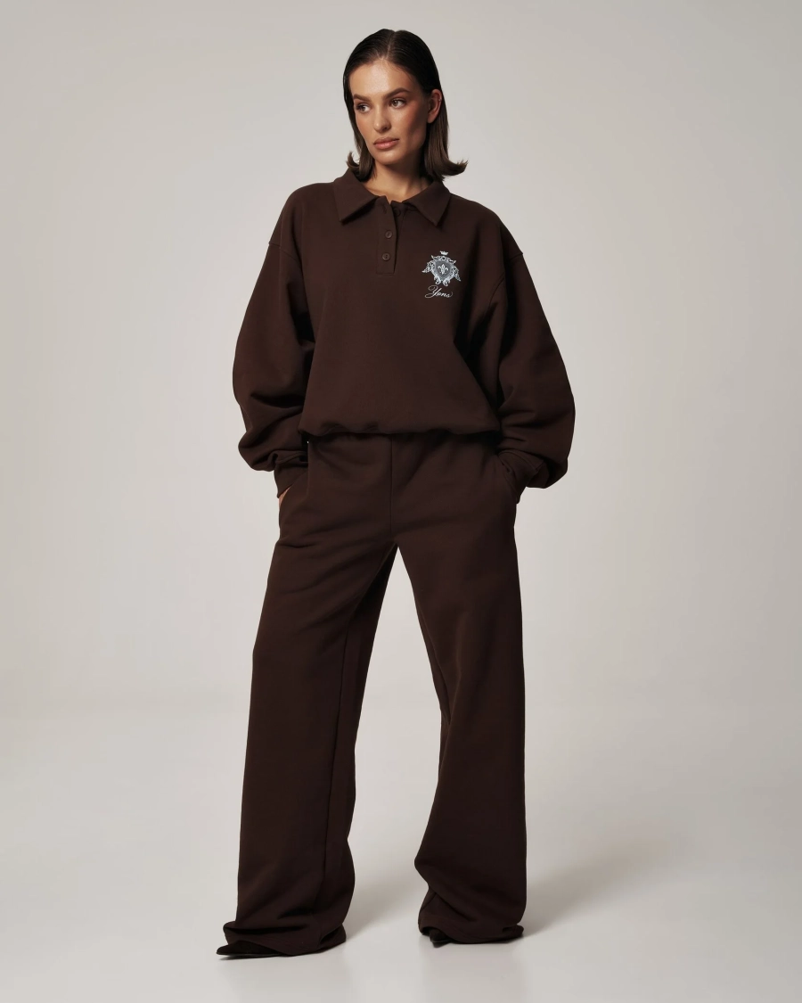 Палаццо YONS STUDIOS BROWN YONS, цвет: коричневый, YO-783 купить онлайн