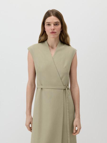 Платье из лиоцелла Conso, цвет: оливковый, PD 260439 - оливковый купить онлайн