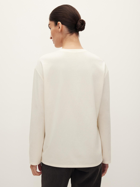 Лонгслив Basic but not simple Chaika, цвет: молочный, AW25LS01-160 купить онлайн