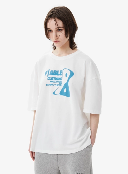 Футболка BALANCE FABLE, цвет: белый, TS-FBL-BLNC-WHT купить онлайн