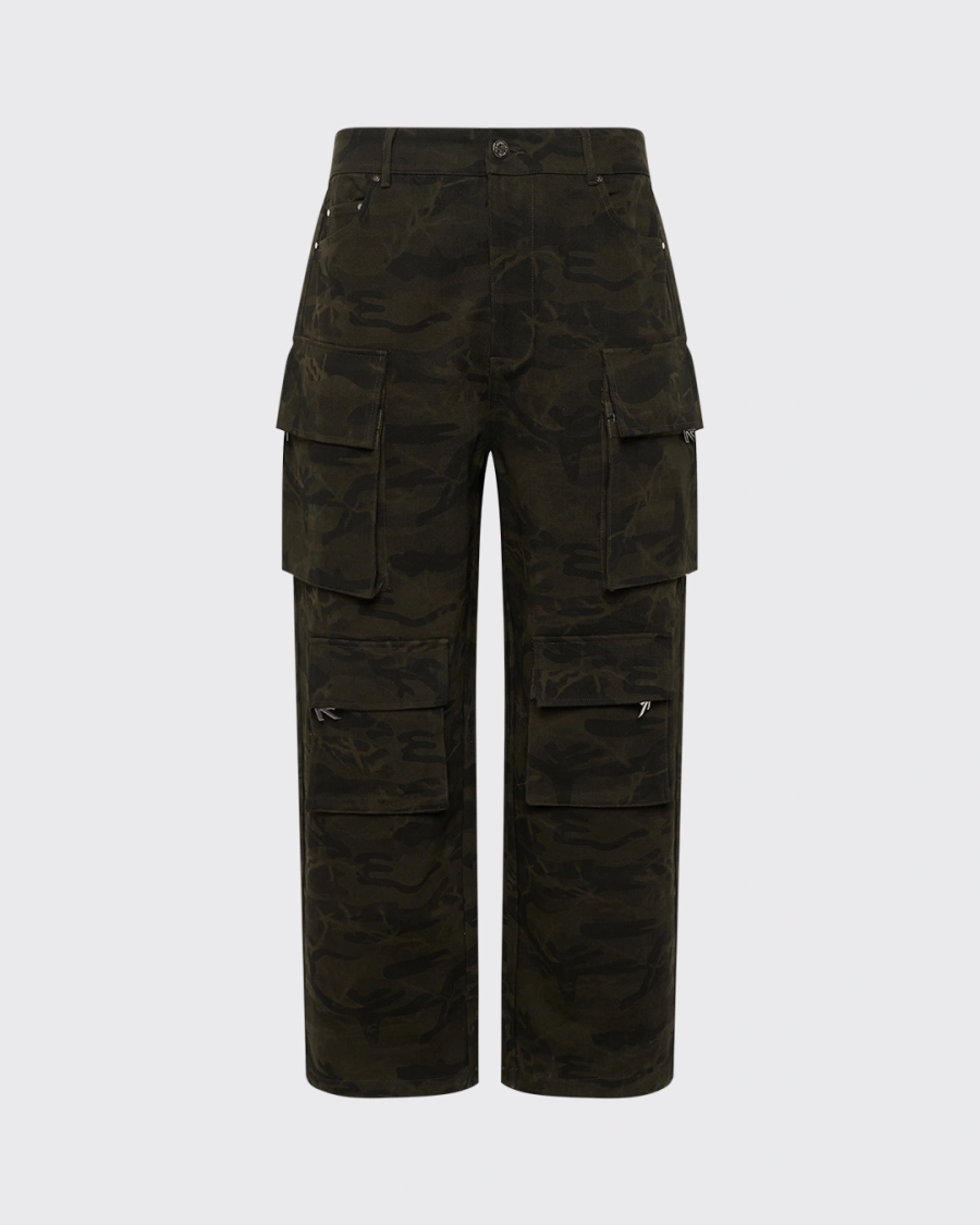 Джинсы-карго камуфляж ASIA ST 71, цвет: зеленый,  купить онлайн