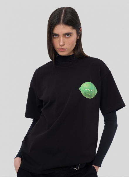 Футболка ZNY LIME LOGO ZNY, цвет: Черный, T-LIMELOGOSS25-BLK купить онлайн