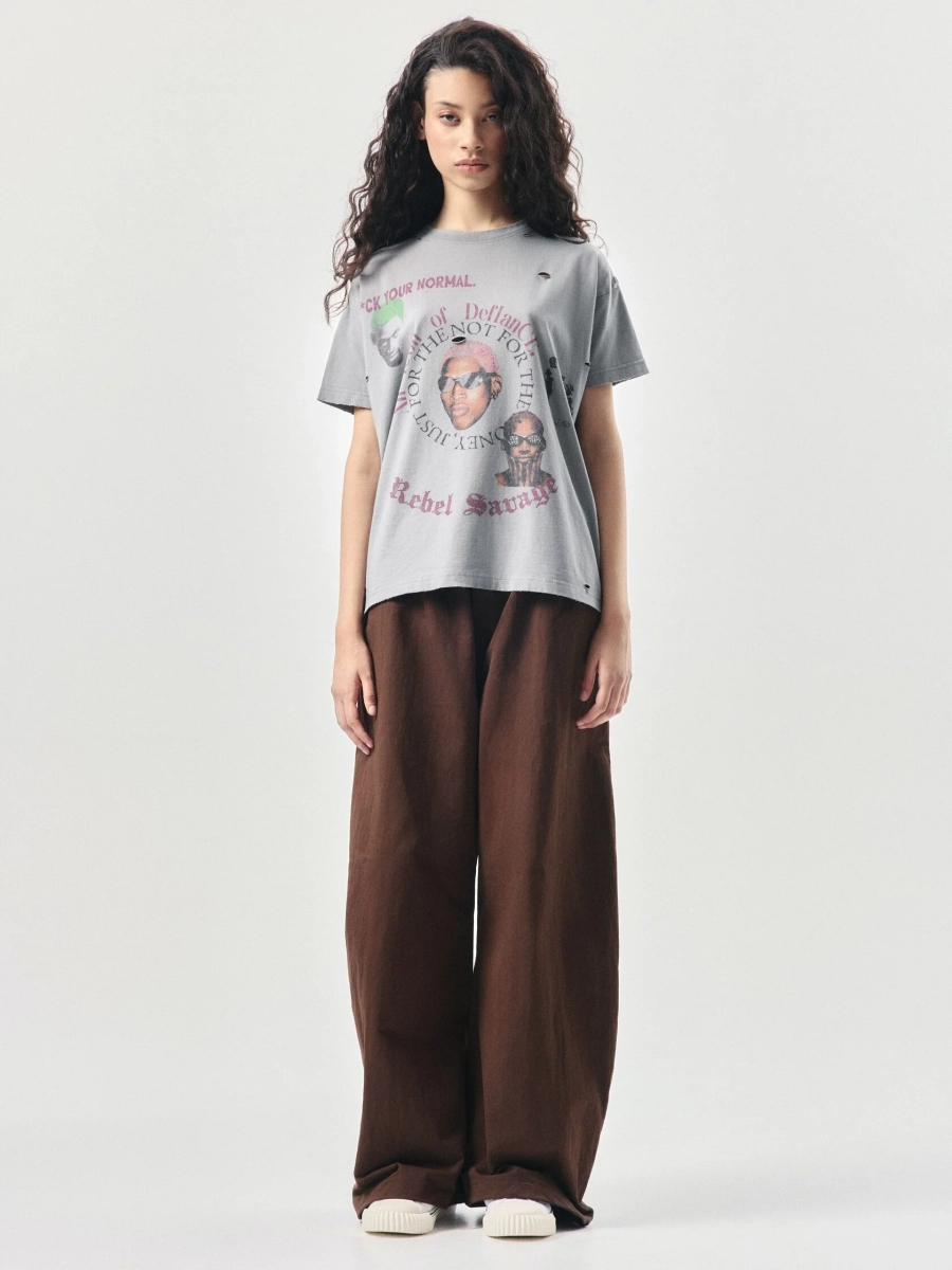 Футболка Посмотри, кем я стал NAIPACHE, цвет: серо-синий, 2611007800 купить онлайн