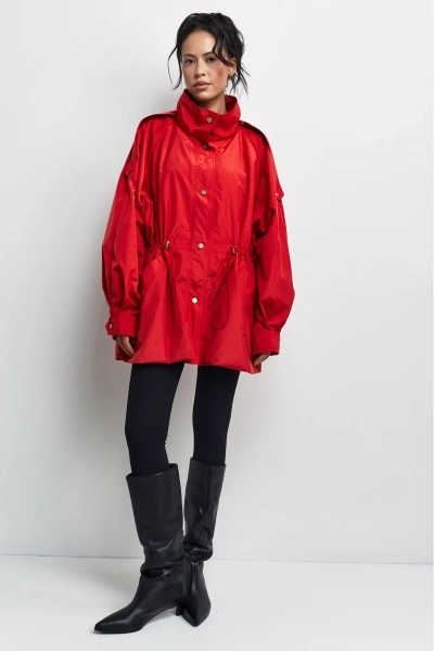 Куртка-реглан на кулиске Erist store, цвет: красный, НФ-00003389 купить онлайн