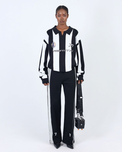 Поло KNIT JUVENTUS STRIPES BLACK ASIA ST 71, цвет: Черный, Ast71.knit-polo-juventus-bl купить онлайн