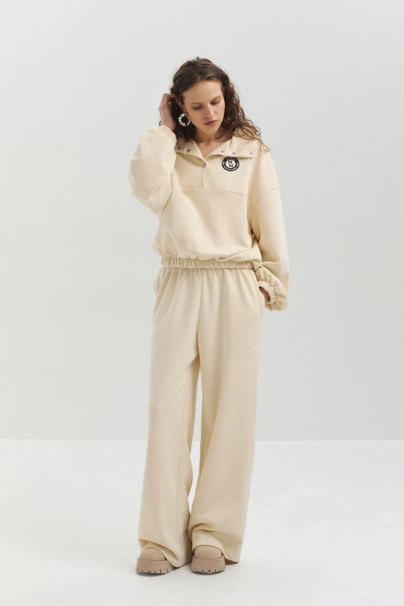 Брюки прямые marte, цвет: бежевый,  купить онлайн