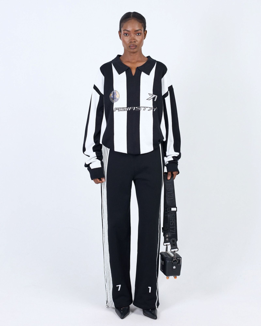 Поло KNIT JUVENTUS STRIPES BLACK ASIA ST 71, цвет: Черный, Ast71.knit-polo-juventus-bl купить онлайн