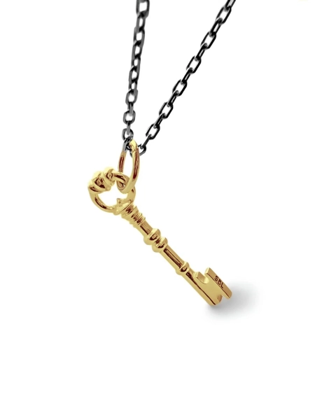 Серебряная подвеска «Счастья ключ» mini gold SBLESKOM, цвет: позолота, 22217 купить онлайн