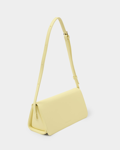 Каркасная сумка клатч Arny Praht, цвет: лимонный сорбет  купить онлайн