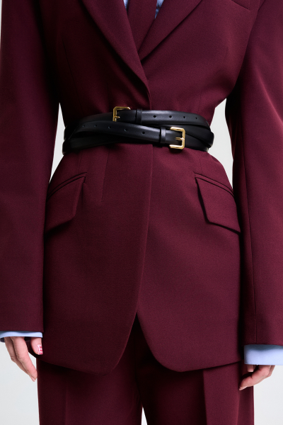 Жакет приталенный BURGUNDY