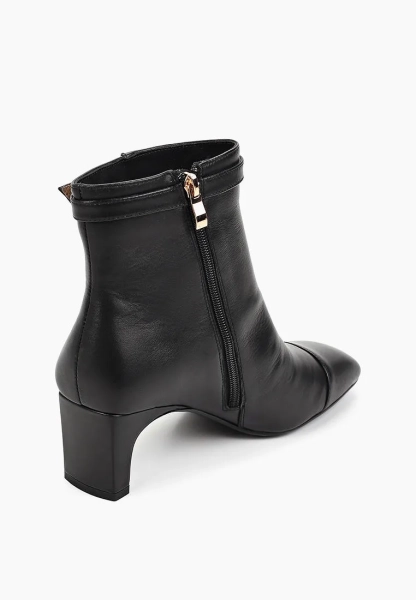 Ботильоны с квадратным мысом на маленьком каблуке SBALO, цвет: Черный M2310 купить онлайн