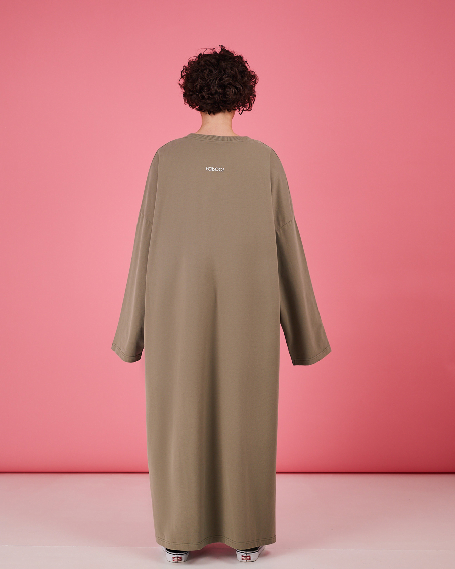 Платье-лонгслив TABOO, цвет: зеленый, DrLong-Lvr купить онлайн
