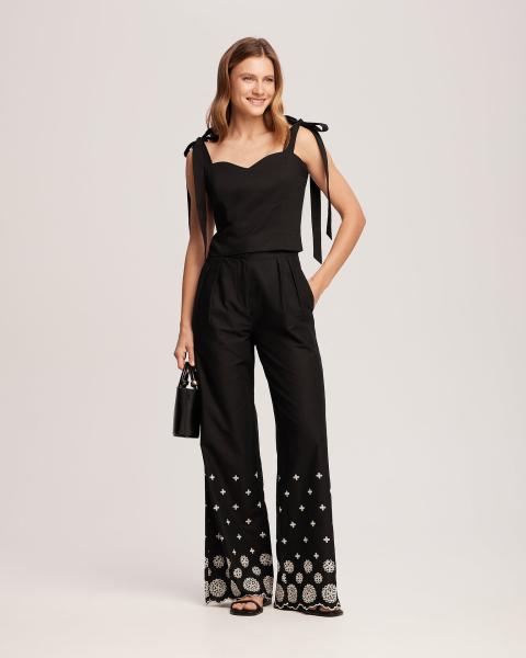 Брюки To be Blossom, цвет: black, 041473 купить онлайн