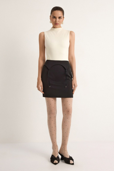 Атласная юбка TOPTOP, цвет: Черный, TT.070.18406.900 купить онлайн