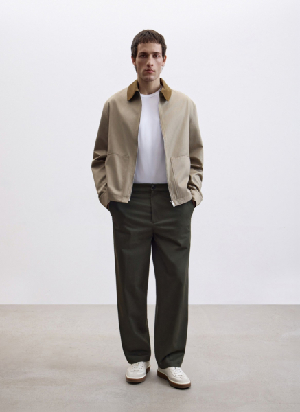 Прямые брюки из испанского хлопка