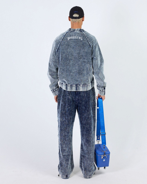 Джоггеры OUT SEAMS WASHED BLUE ASIA ST 71, цвет: синий, Ast71.jogg-seams-blue купить онлайн