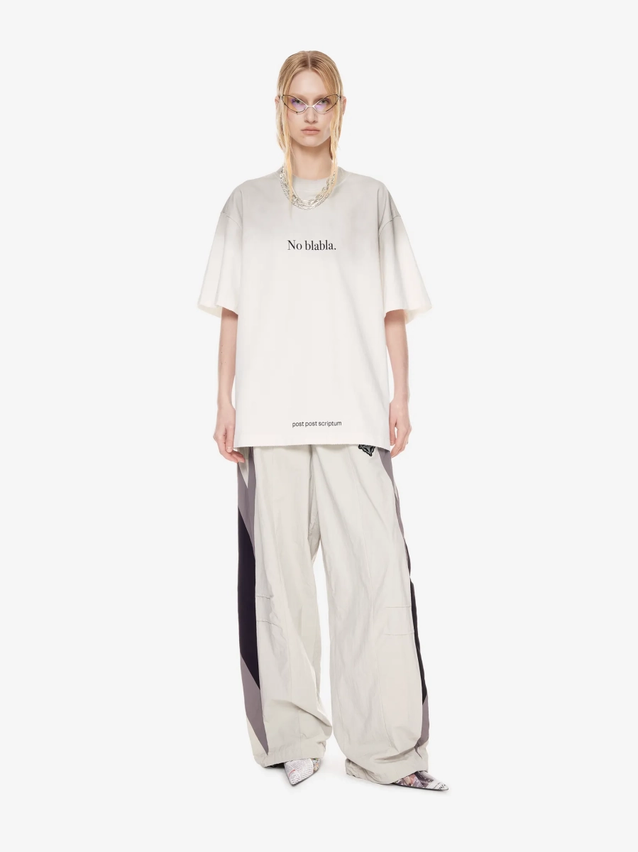 Футболка оверсайз с принтом POST POST SCRIPTUM, цвет: белый, 1147.11.00.WTE купить онлайн
