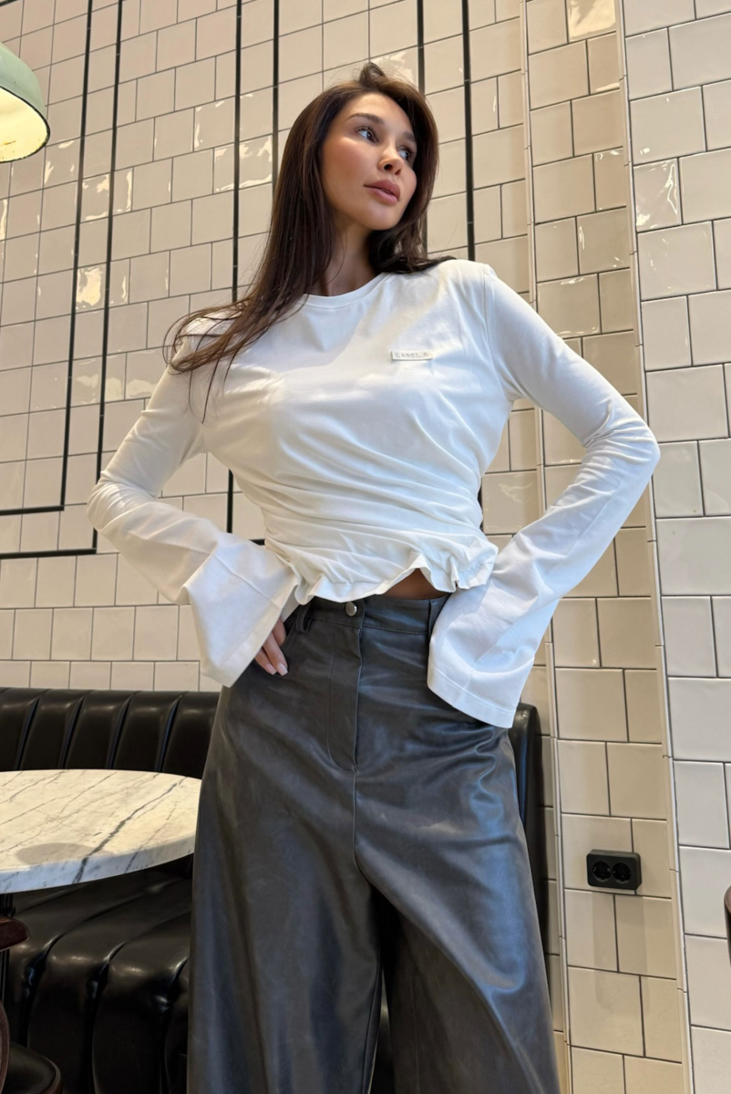 Лонгслив TWIST WHITE Label .B, цвет: WHITE, Tp.03.42WH купить онлайн