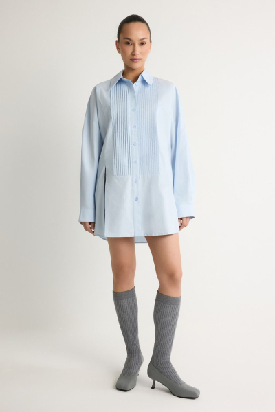 Рубашка из 100% хлопка TOPTOP, цвет: голубой, TT.021.19147.600 купить онлайн