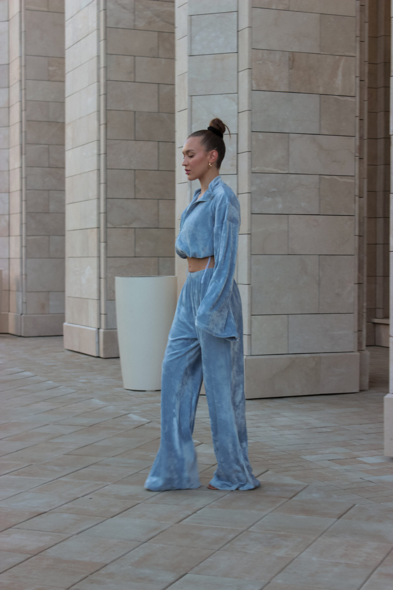 Бомбер Velour Special GARCHIT, цвет: голубой,  купить онлайн