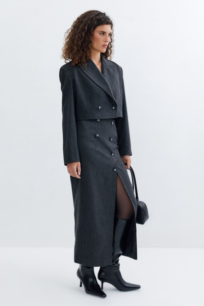 Жакет укороченный TOPTOP, цвет: серый с принтом, TTS.060.16662.801.04113 купить онлайн