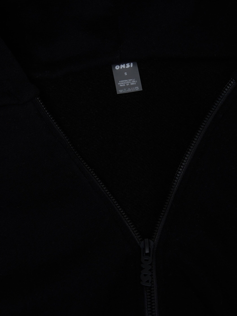 Crop Худи утепленное с кулиской ONSI, цвет: black,  купить онлайн