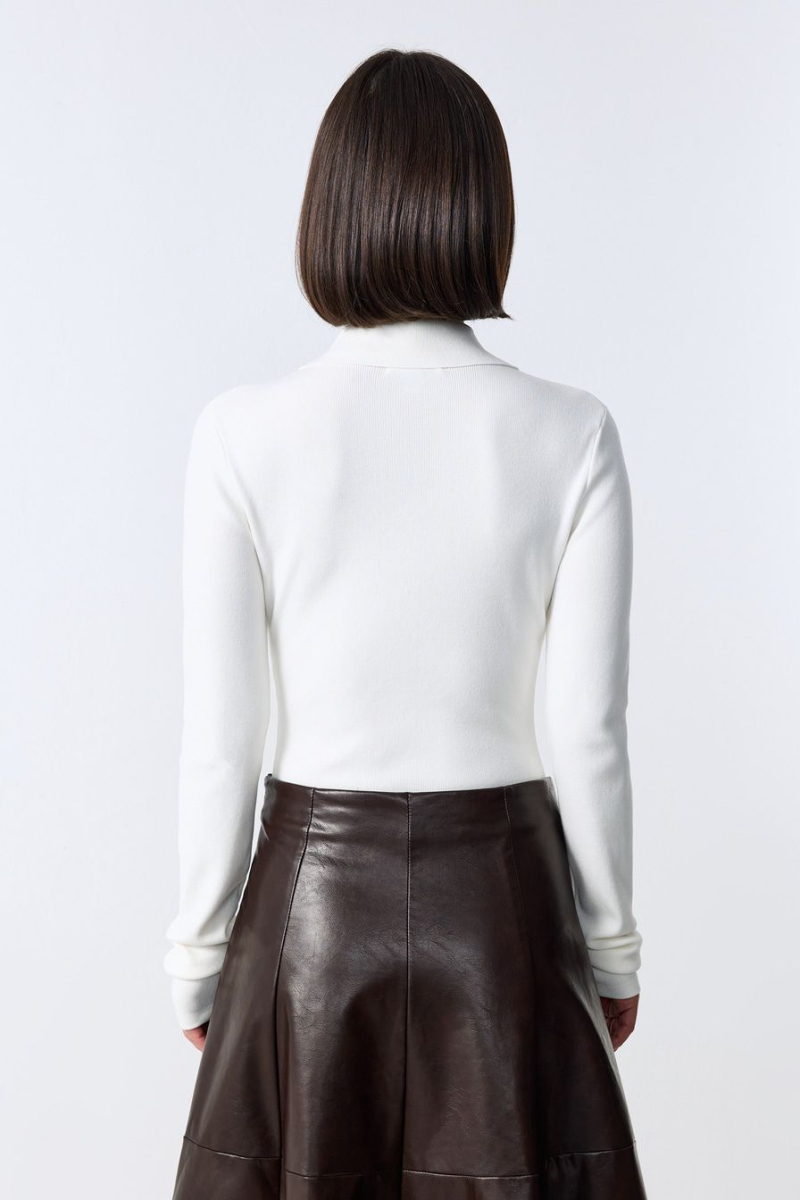 Боди из смесовой вискозы TOPTOP, цвет: молочный, TT.023.15543.120 купить онлайн