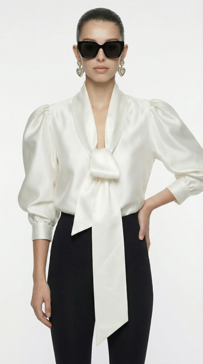 Блуза с бантом