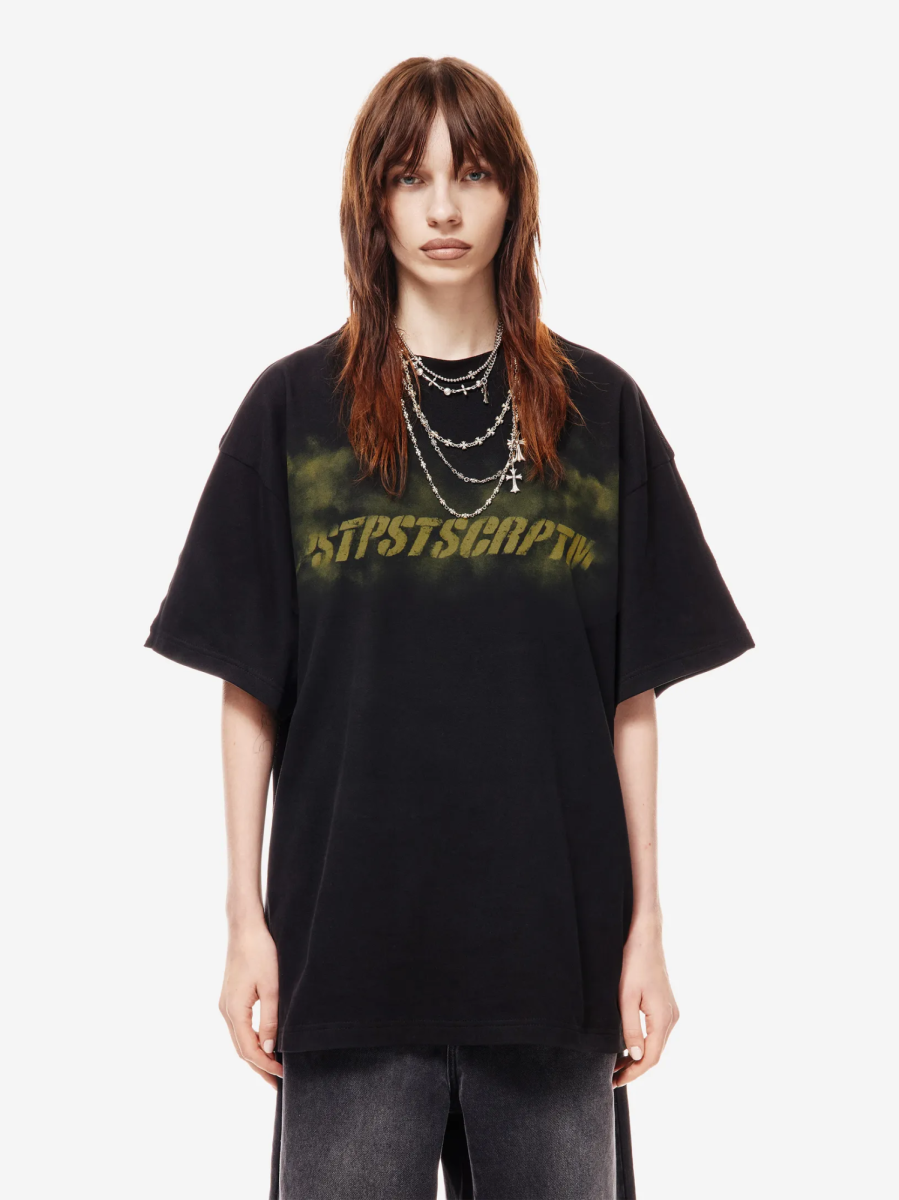 Футболка оверсайз с принтом