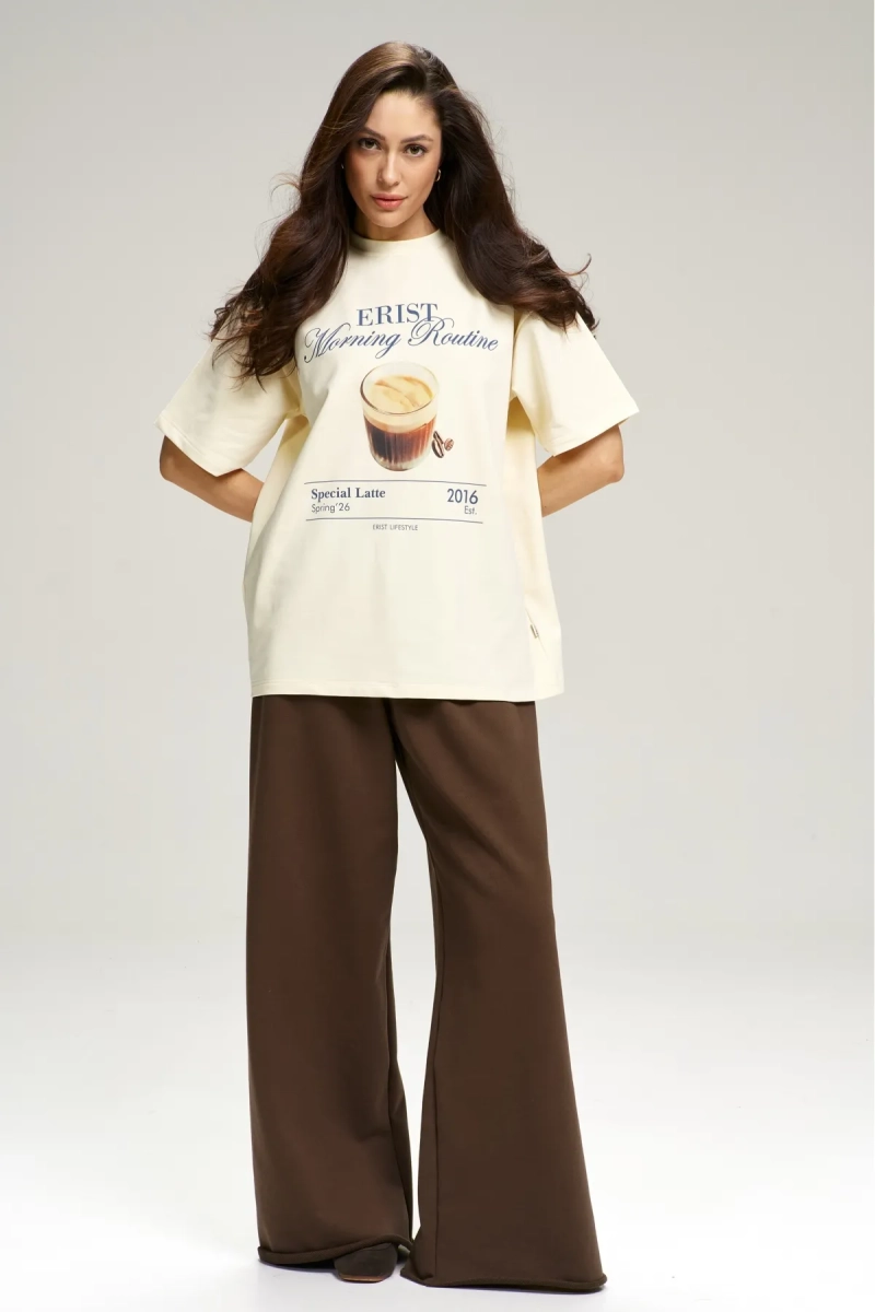 Футболка Latte Tofu Erist store, цвет: бежевый, НФ-00003151 купить онлайн
