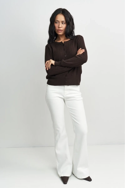 Джинсы клеш Erist store, цвет: белый, НФ-00003371 купить онлайн