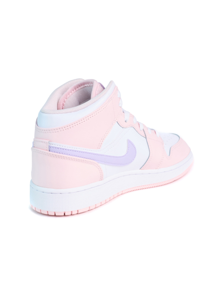 Кроссовки подростковые Jordan 1 Mid "Pink Wash" NKDADDYS SNEAKERS, цвет: розовый FD8780-601 купить онлайн